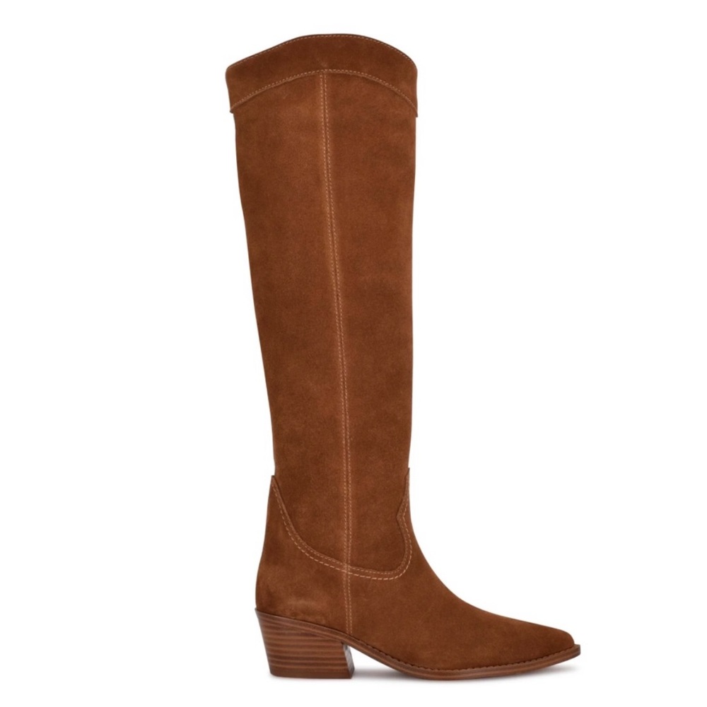Nine West Orece Western Suede Boots BRAND NEW 7.5